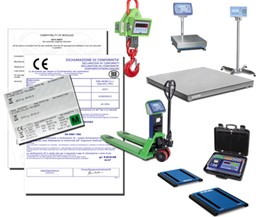 Zeige Details für Typenschild und Welmec-Formular für eine Waage. Bild von Typenschild und Welmec-Formular für eine Waage.