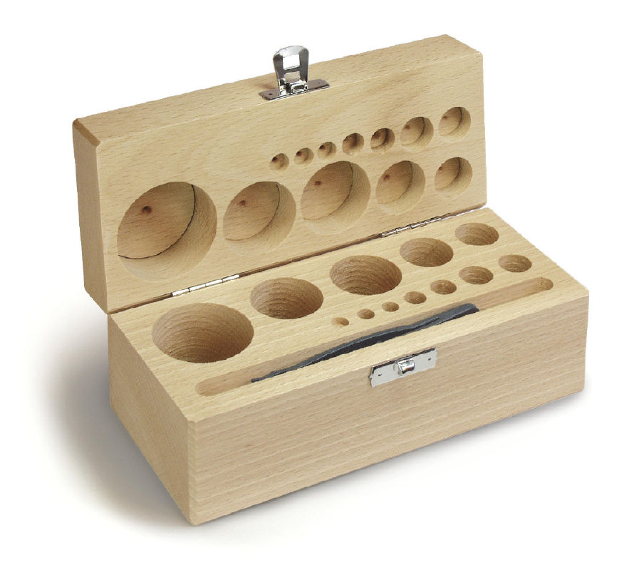 Bild von Holz-Etui, ungepolstert, für Individual-Gewichtssätze Klasse F2, M1, M2 und M3