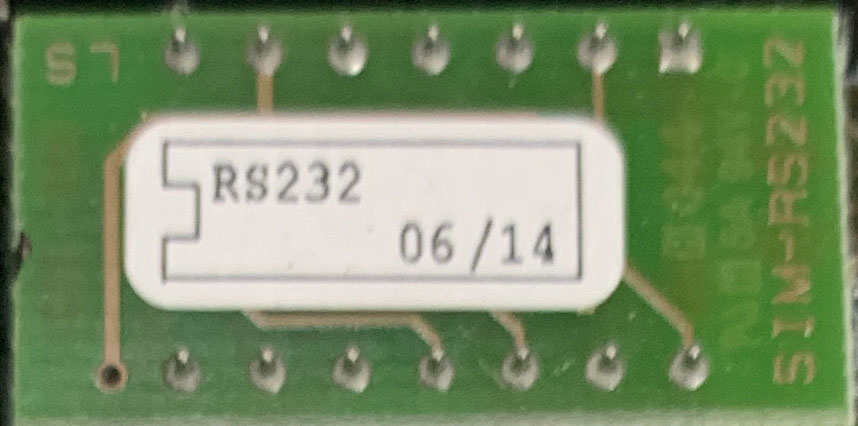 Bild von RS-232C Datenschnittstelle